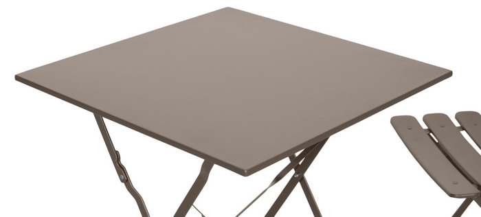 Cafésæt warm grey metal 3 dele - Sunlife